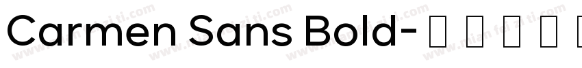 Carmen Sans Bold字体转换